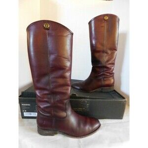 Frye Melissa Button 2 Pull On Boots  Women's sz 6 M Wine Leather